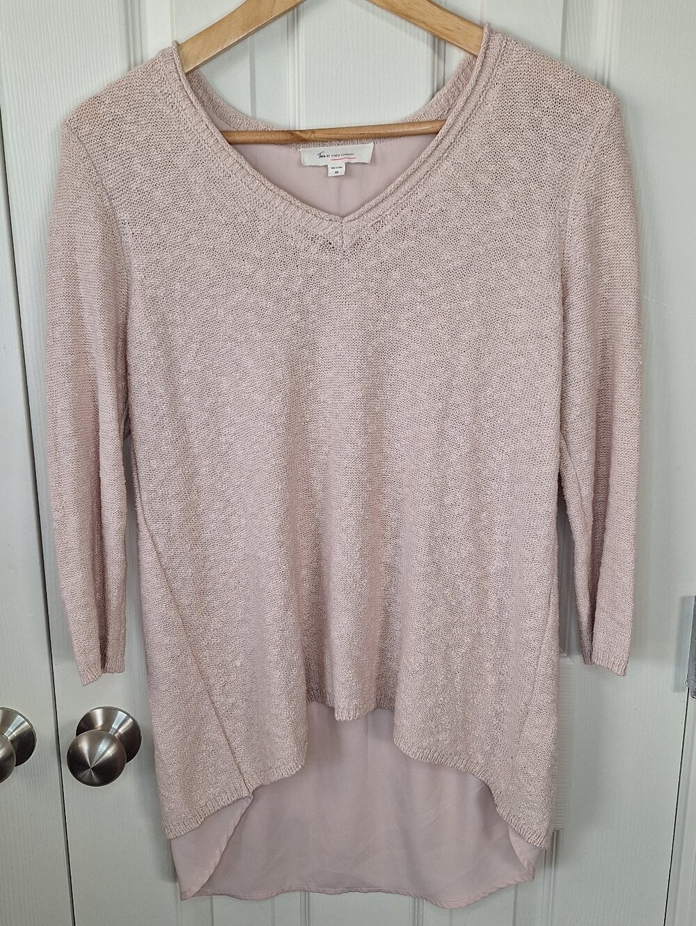 Vince Camuto Casual Blush Pink Sweater Top Size XS